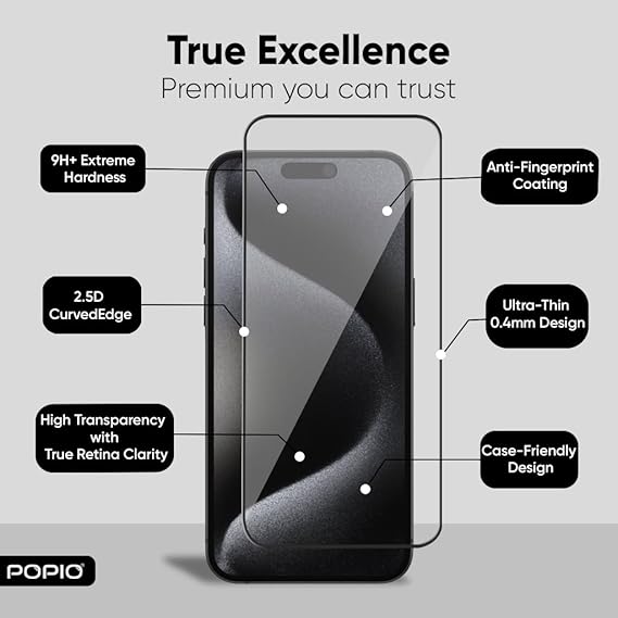 IPhone 16 Pro OG HD Tempered Glass Screen Protector
