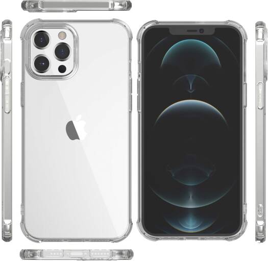 iPhone 12 Pro Max Transparent Soft TPU Silicone Bumper Cover