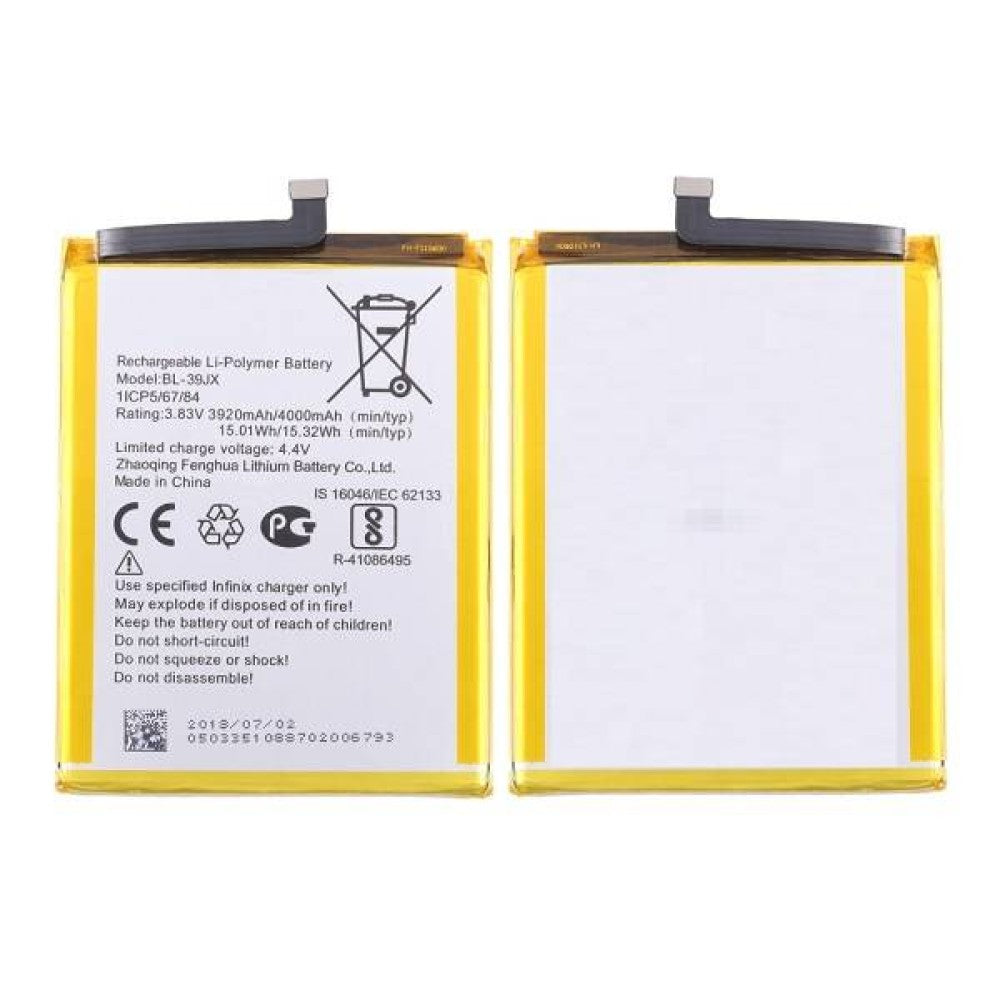 Infinix Hot 6X BL-39JX Replacment Original Battery