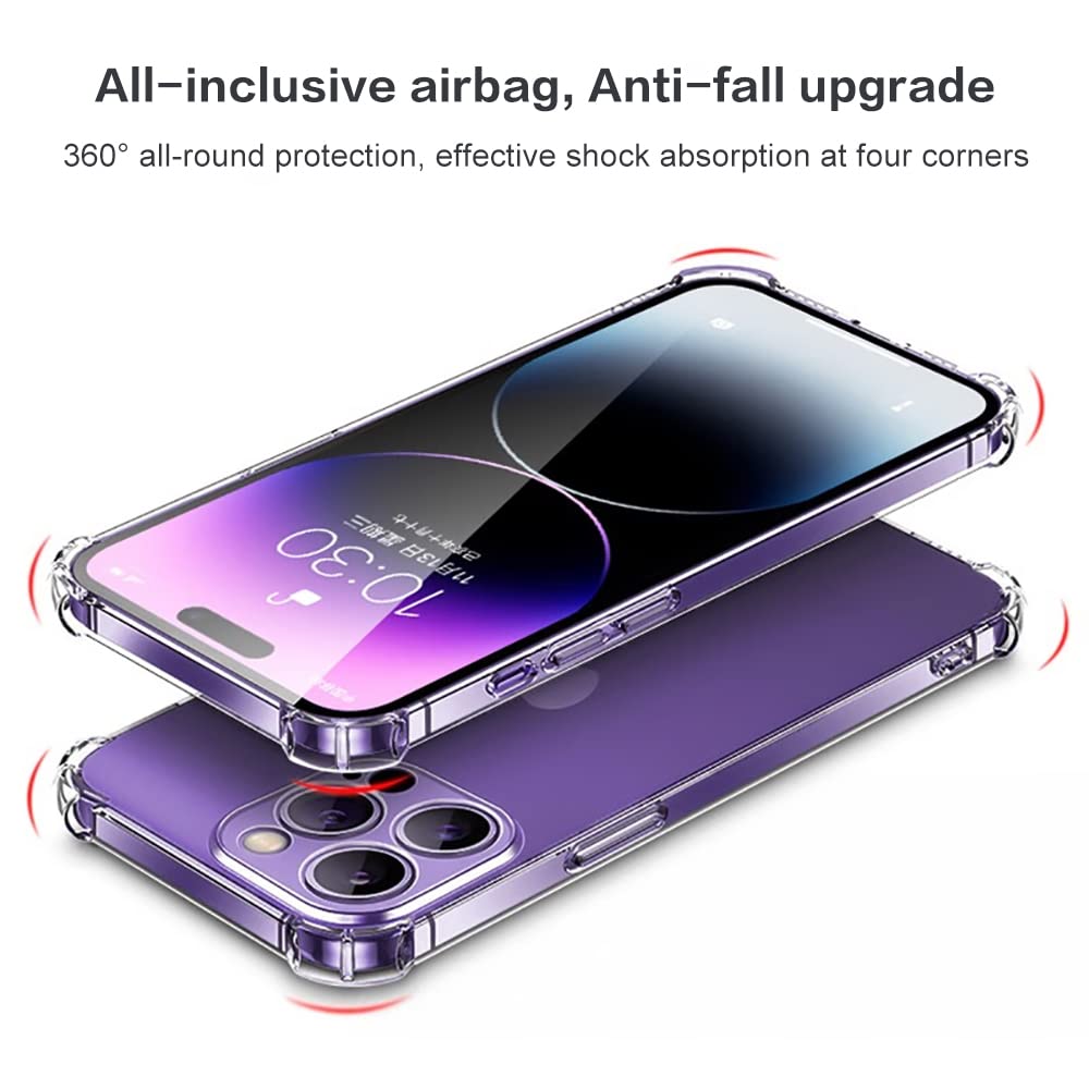iPhone 14 Pro Max Transparent Soft TPU Silicone Bumper Cover
