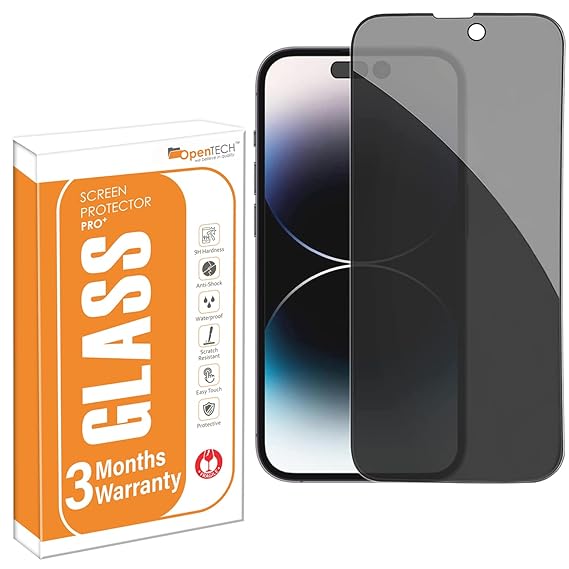 iPhone 14 Pro Max Privacy Tempered Glass Screen Protector