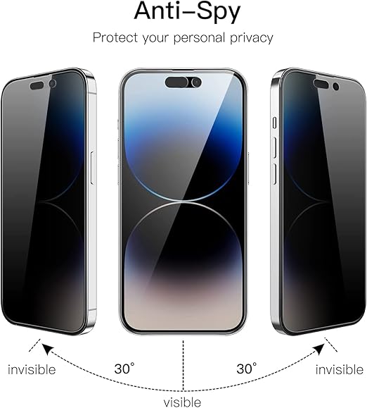 iPhone 14 Pro Max Privacy Tempered Glass Screen Protector