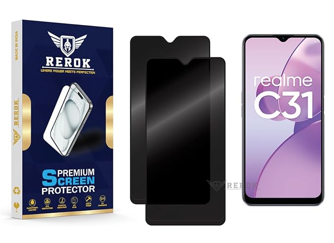 Realme C31 Privacy Tempered Glass Screen Protector