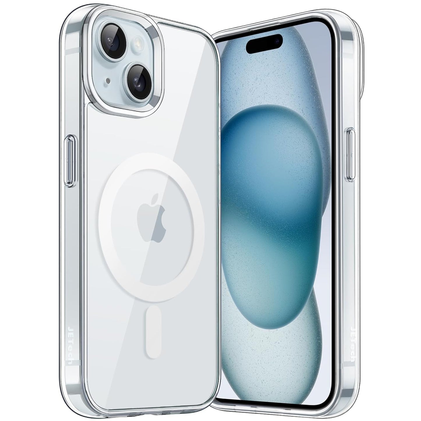 iPhone All Models Transparent Mag-Safe Wireless Magnetic Lock Charging Shockproof Back Case Cover