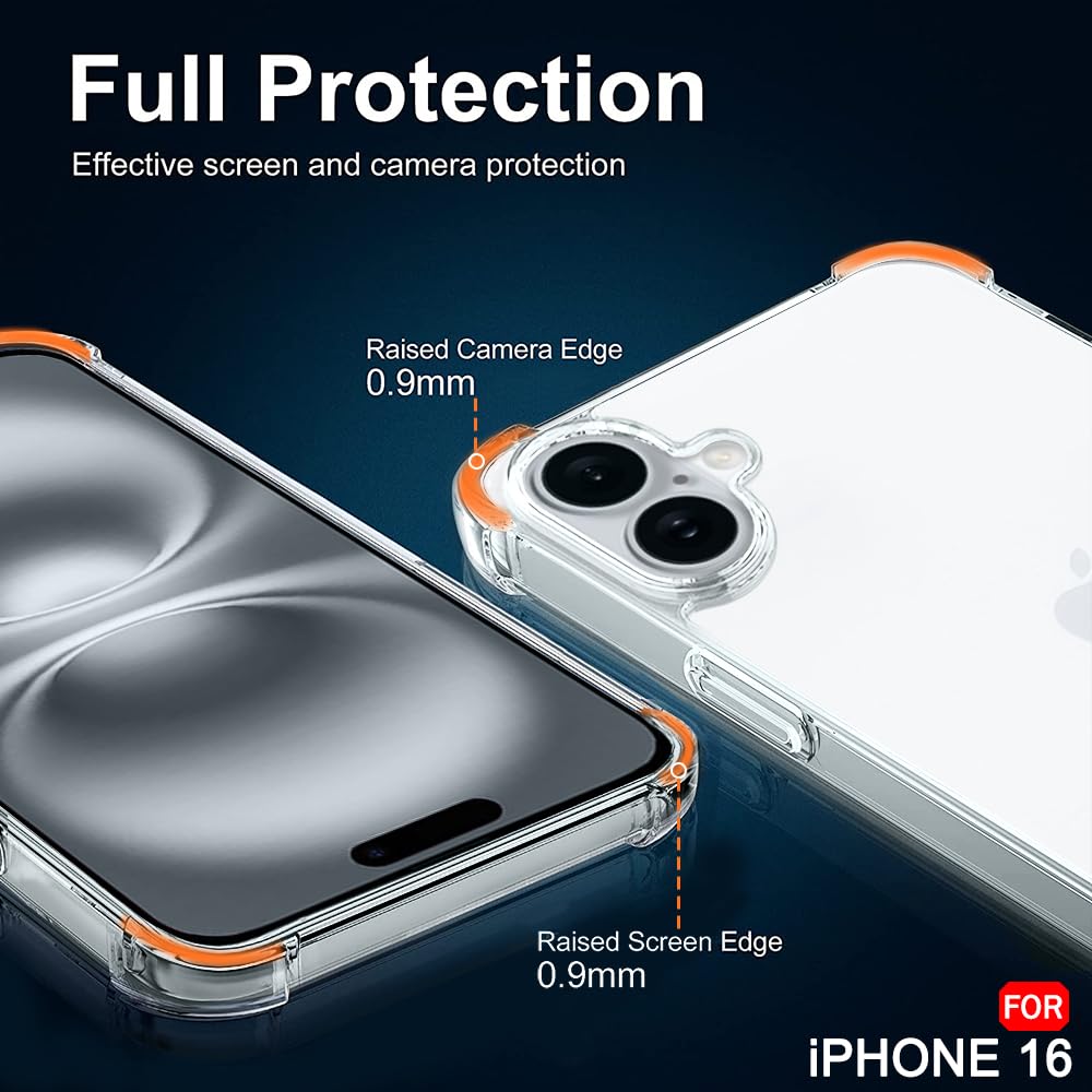 iPhone 16 Transparent Soft TPU Silicone Bumper Cover