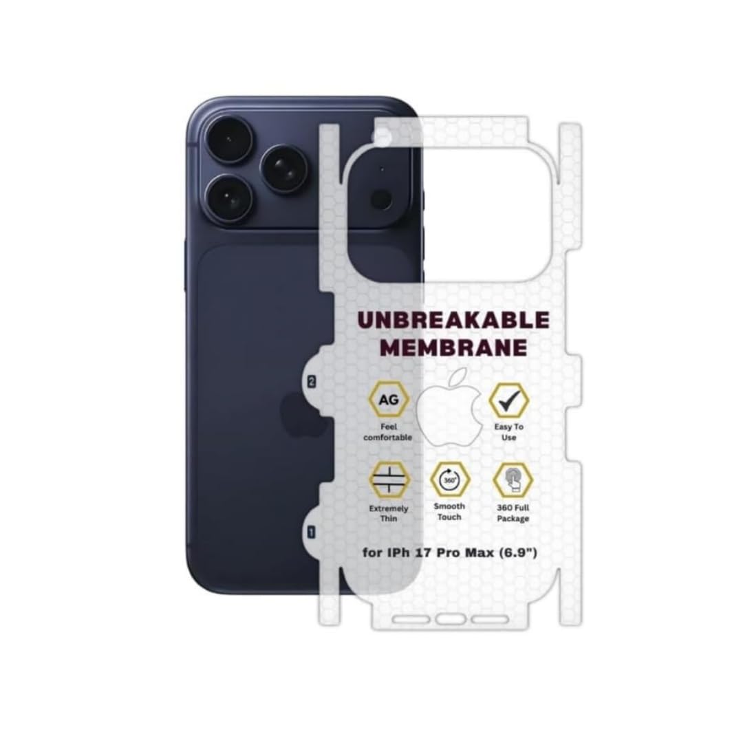 iPhone All Models Back Body Protector Transparent Matte Membrane TPU Film Scratch Guard