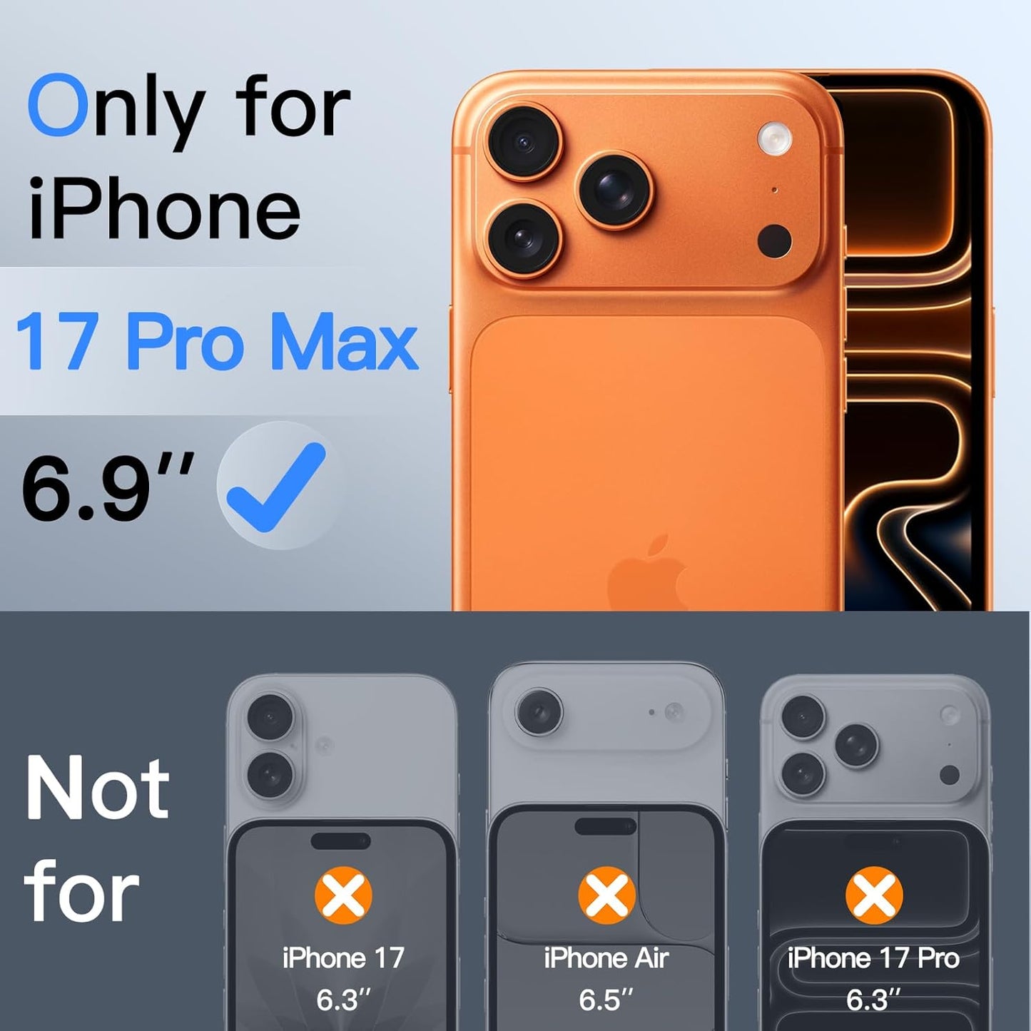 iPhone 17 Pro Max Privacy Tempered Glass Screen Protector