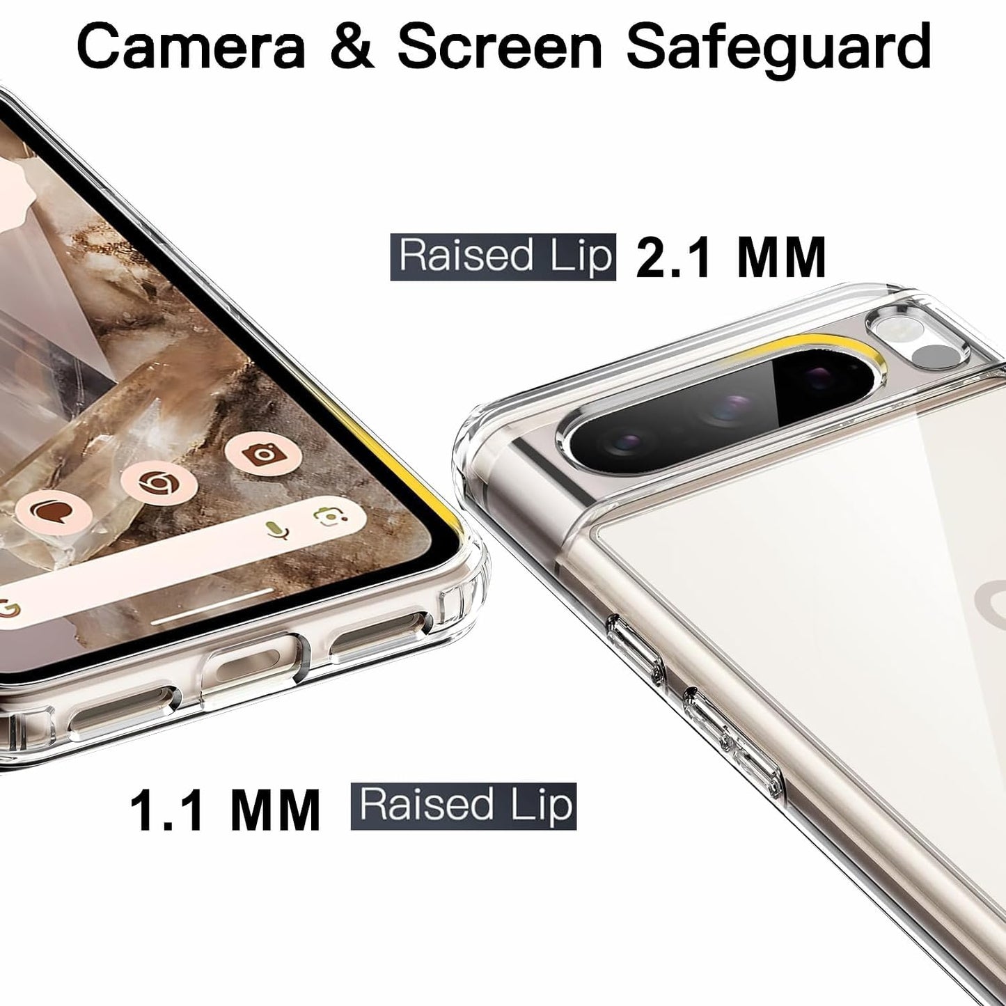 Google Pixel All Model Transparent Soft TPU Silicone Bumper Case Cover