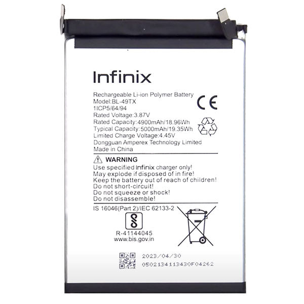 Infinix Zero 5G BL-49JX Replacment Original Battery