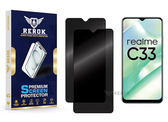 Realme C33 Privacy Tempered Glass Screen Protector