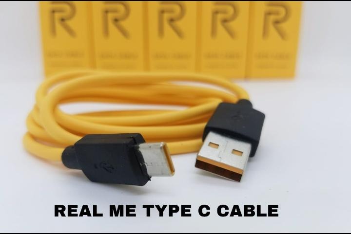 Realme USB-A to Type-C Fast Charging Cable (1m) – VOOC / Quick Charge Data Cable for Android Devices