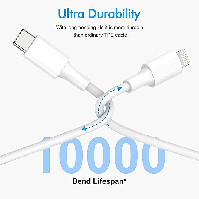 USB-C to Lightning Fast Charging Cable (1m) – Smart Chip, High-Speed Data & Power Delivery for iPhone & iPad