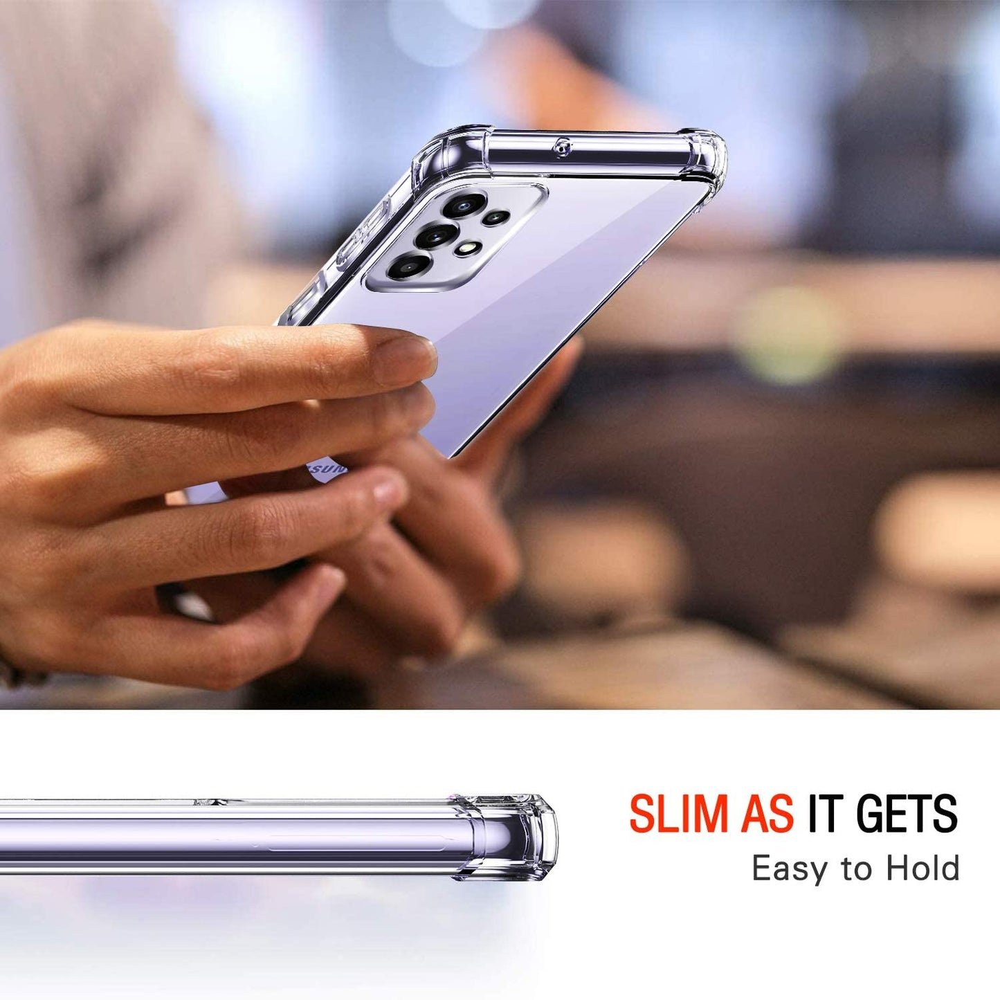 Samsung Galaxy A72 Transparent Soft TPU Silicone Bumper Cover