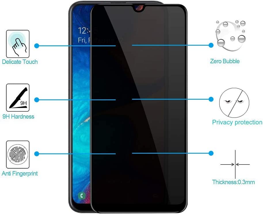 Vivo Y15 Privacy Tempered Glass Screen Protector