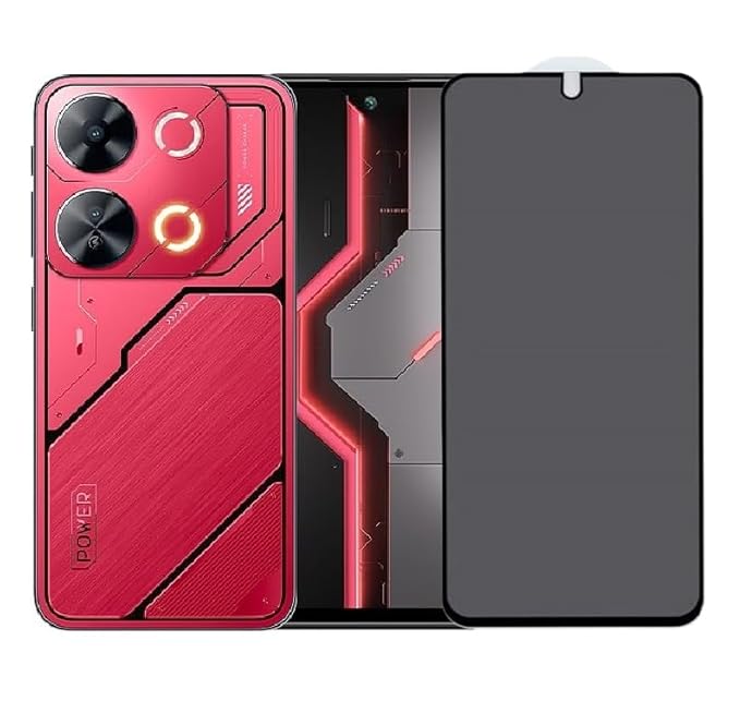itel A100c Privacy Tempered Glass Screen Protector