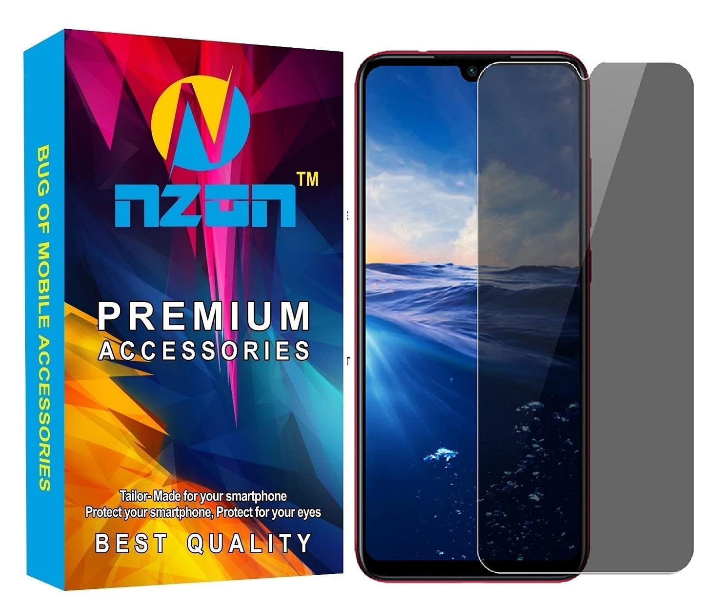 Samsung A20s Privacy Tempered Glass Screen Protector
