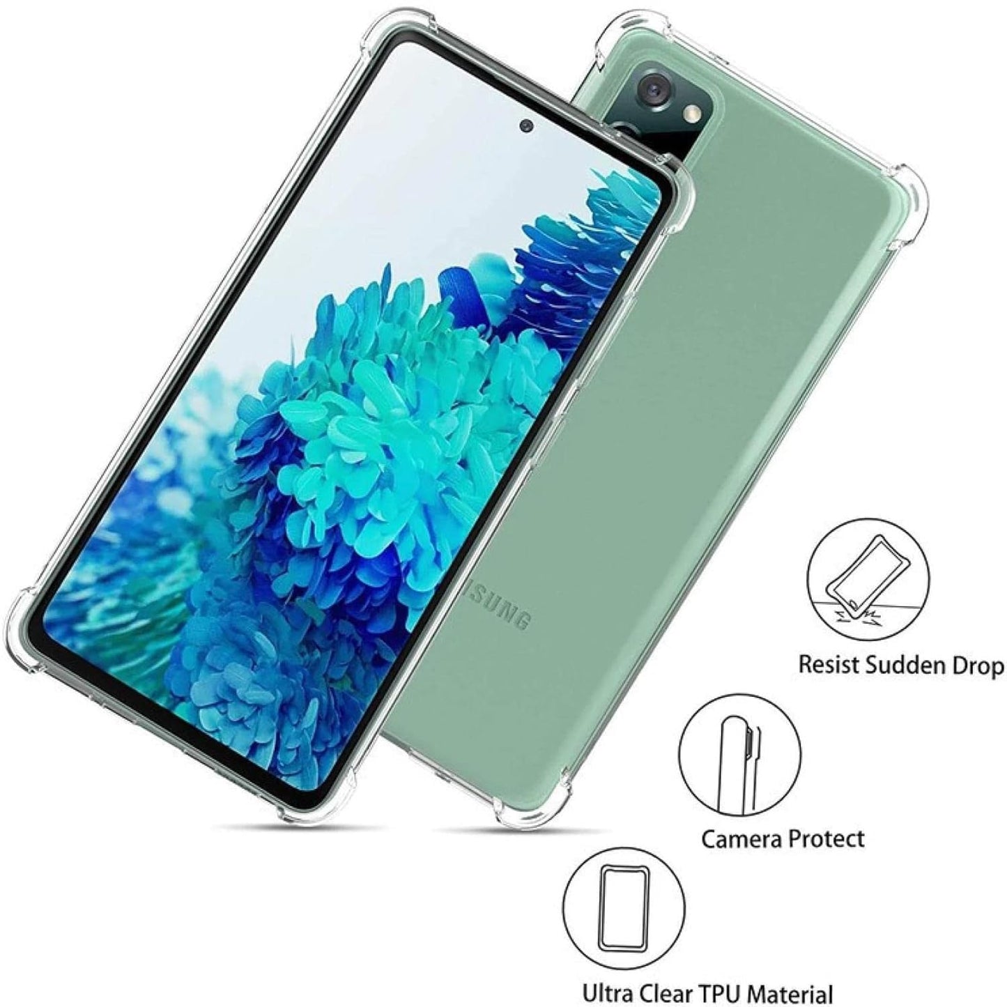 Samsung Galaxy S20 FE Transparent Soft TPU Silicone Bumper Cover