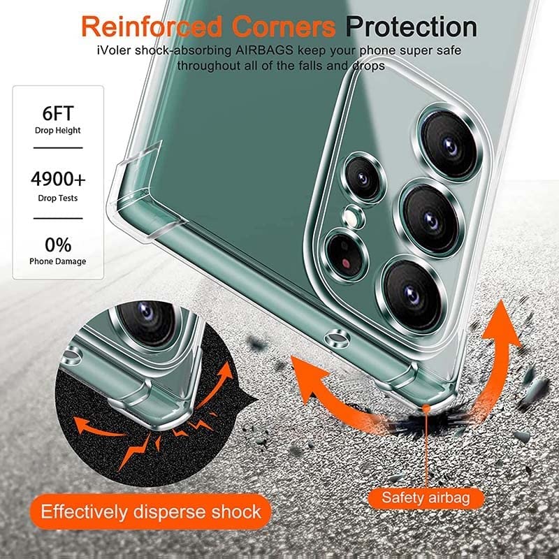 Samsung Galaxy S22 Ultra Transparent Soft TPU Silicone Bumper Cover