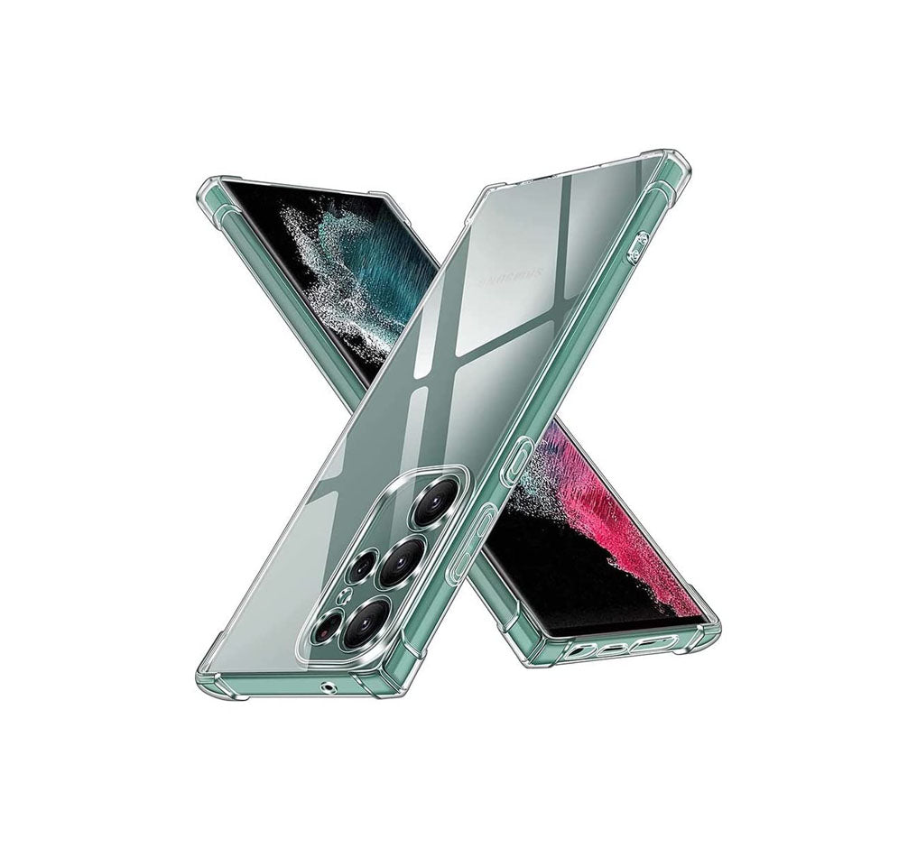 Samsung Galaxy S22 Ultra Transparent Soft TPU Silicone Bumper Cover
