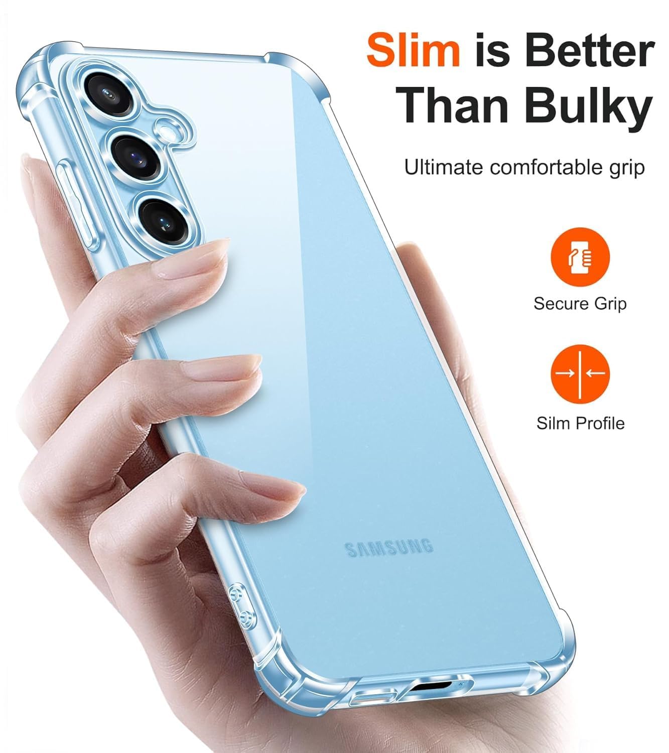 Samsung Galaxy S24 Plus Transparent Soft TPU Silicone Bumper Cover