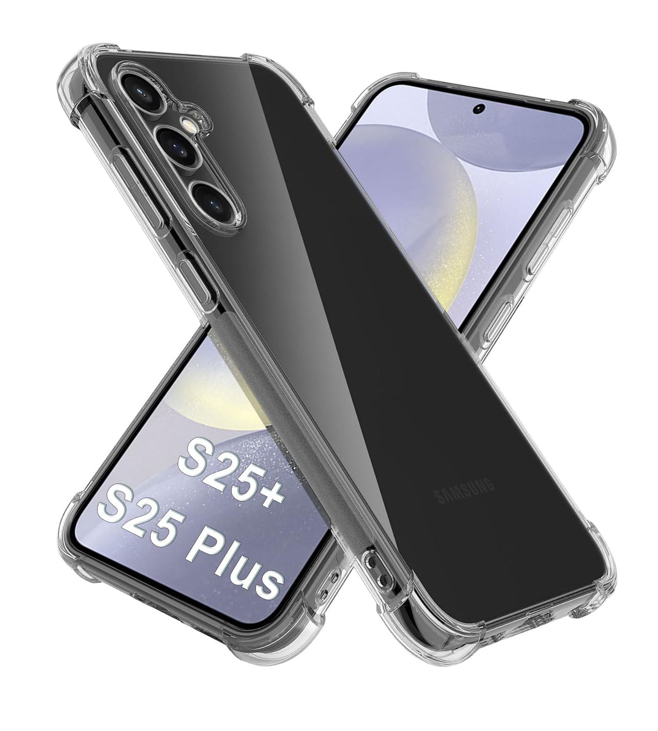 Samsung Galaxy S25 Plus Transparent Soft TPU Silicone Bumper Cover