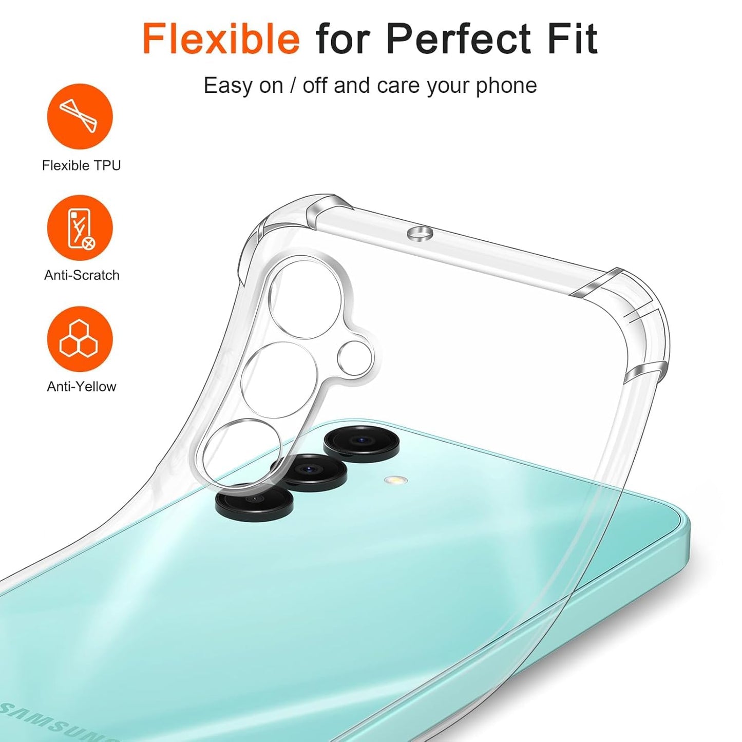 Samsung Galaxy S25 FE Ultra Transparent Soft TPU Silicone Bumper Cover