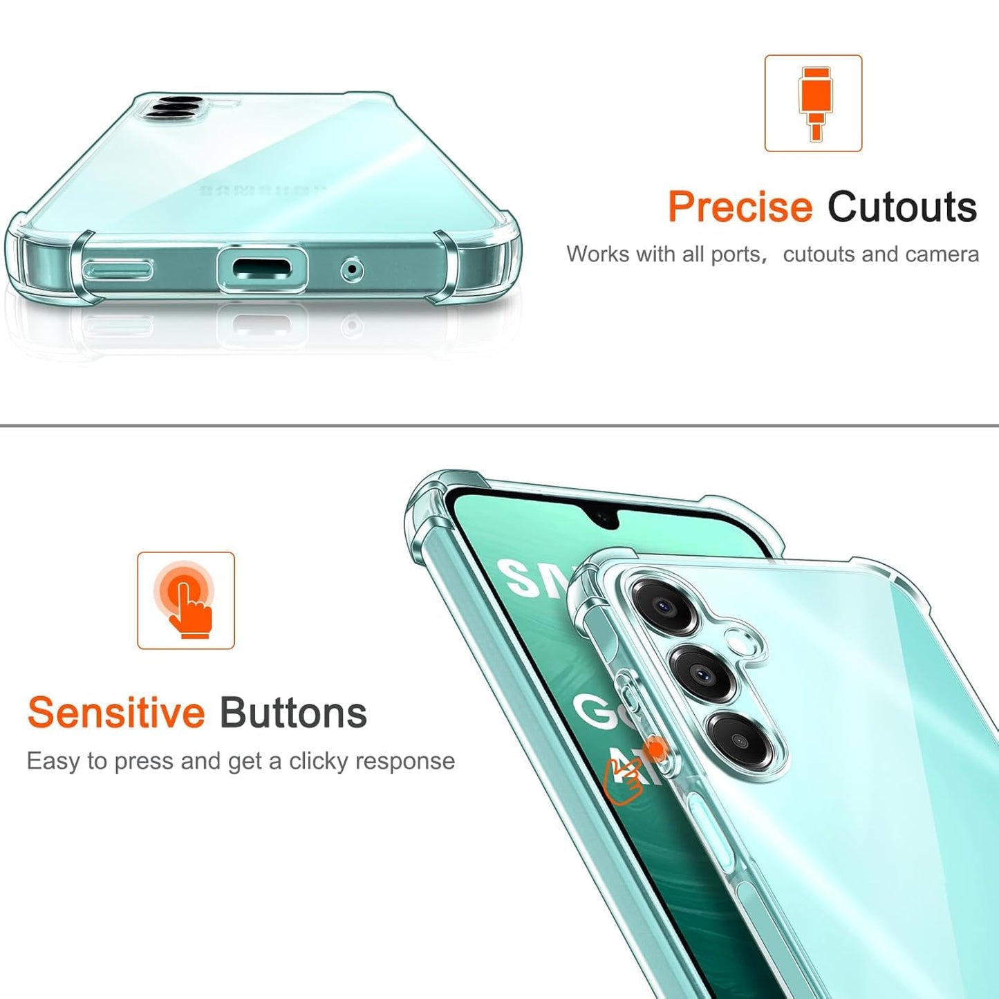 Samsung Galaxy S25 FE Ultra Transparent Soft TPU Silicone Bumper Cover