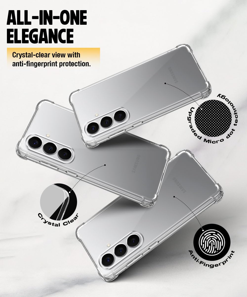 Samsung Galaxy S26 Plus Transparent Soft TPU Silicone Bumper Cover