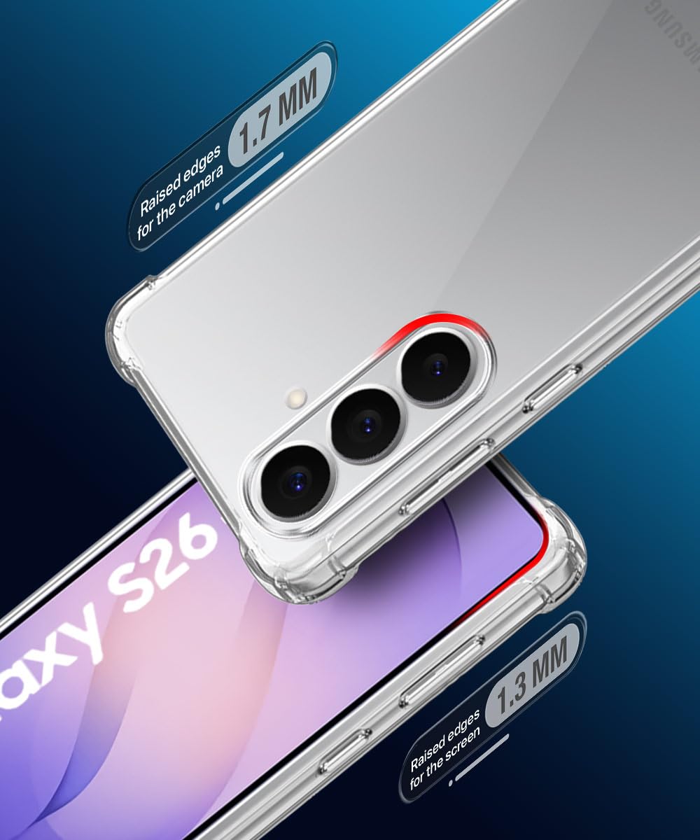 Samsung Galaxy S26 Ultra Transparent Soft TPU Silicone Bumper Cover