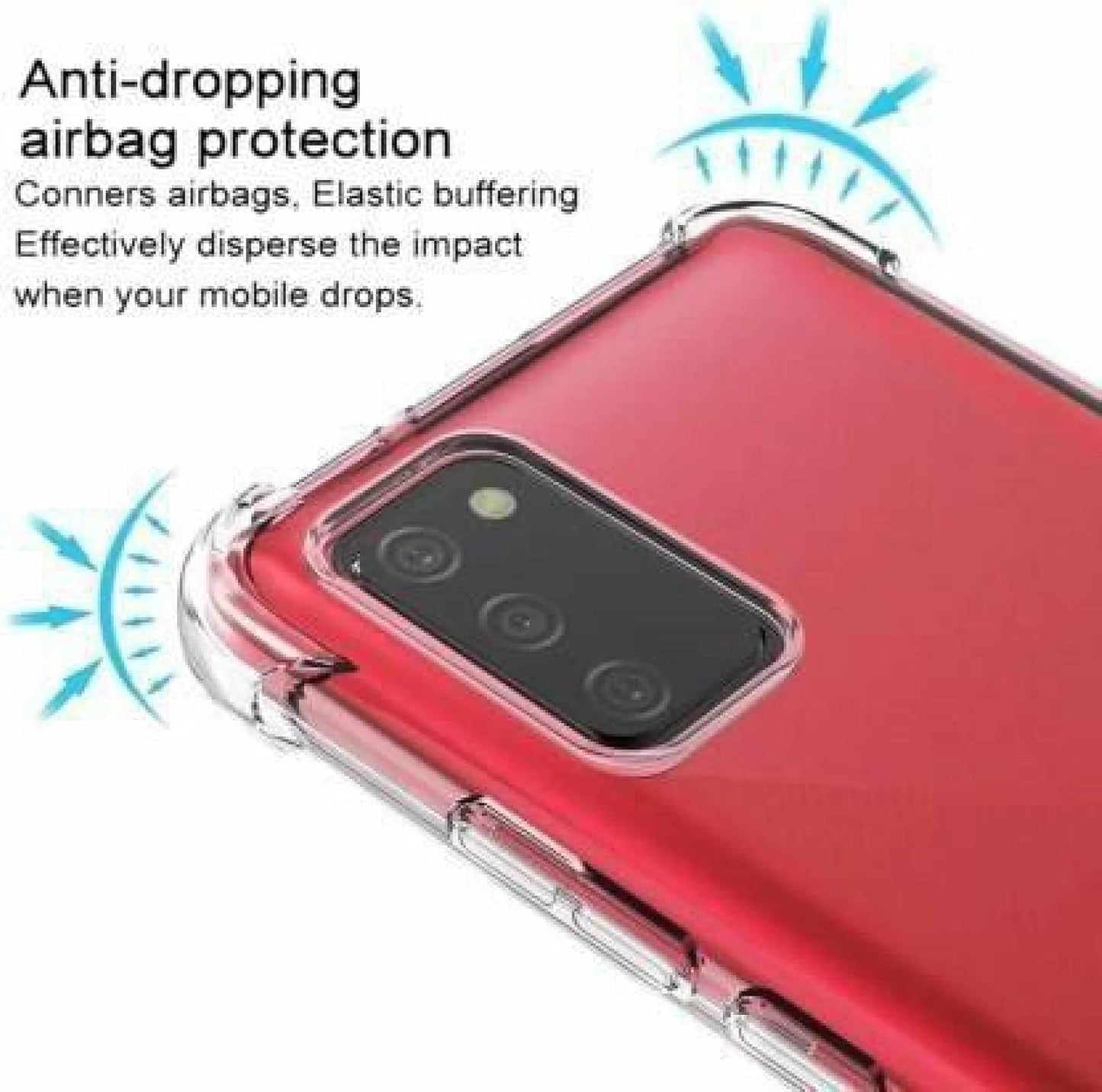 Samsung Galaxy A02s Transparent Soft TPU Silicone Bumper Cover