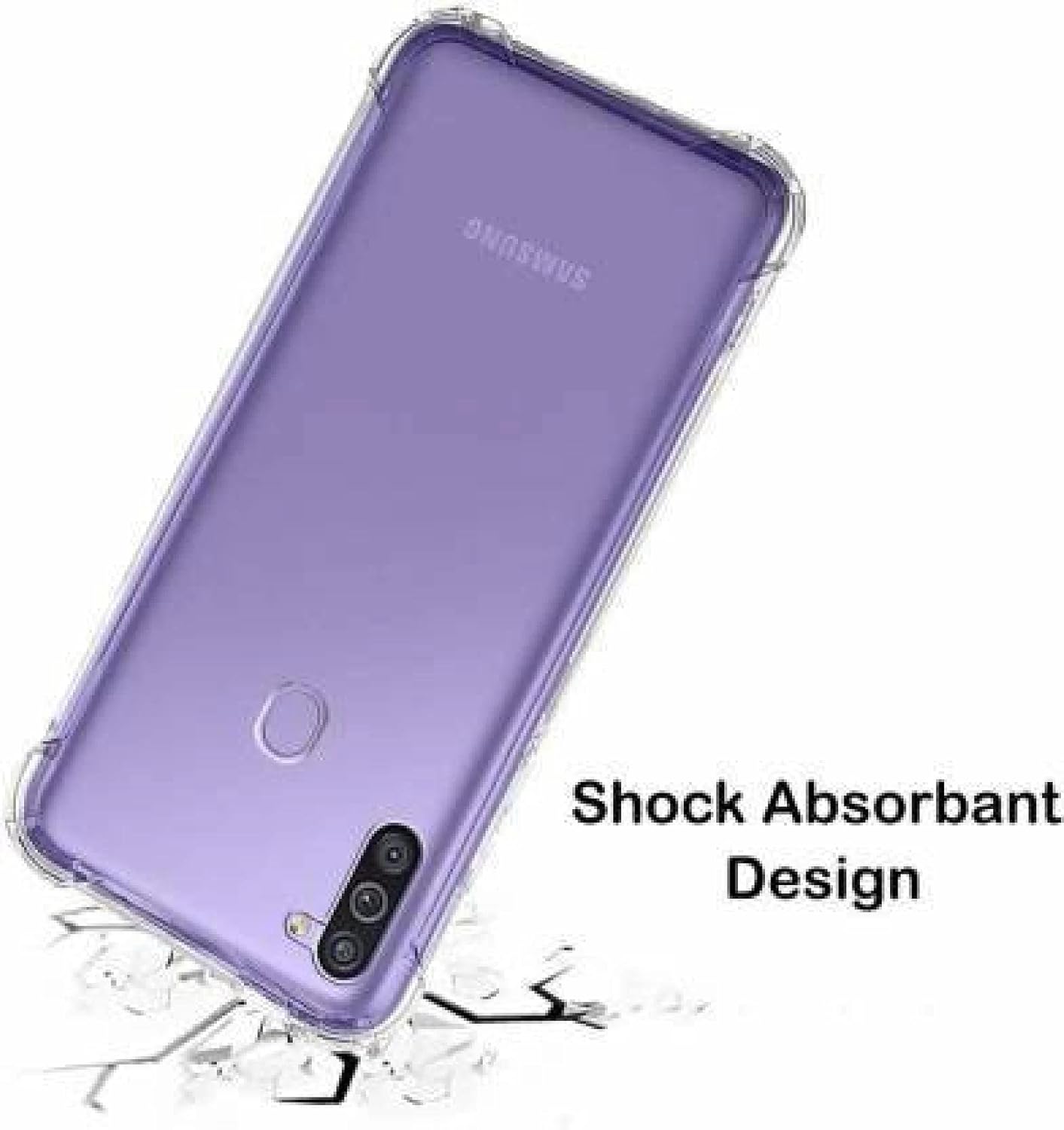 Samsung Galaxy A11 Transparent Soft TPU Silicone Bumper Cover