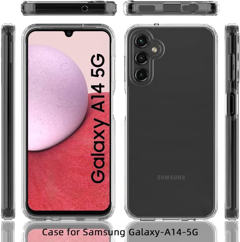 Samsung Galaxy A14 Transparent Soft TPU Silicone Bumper Cover