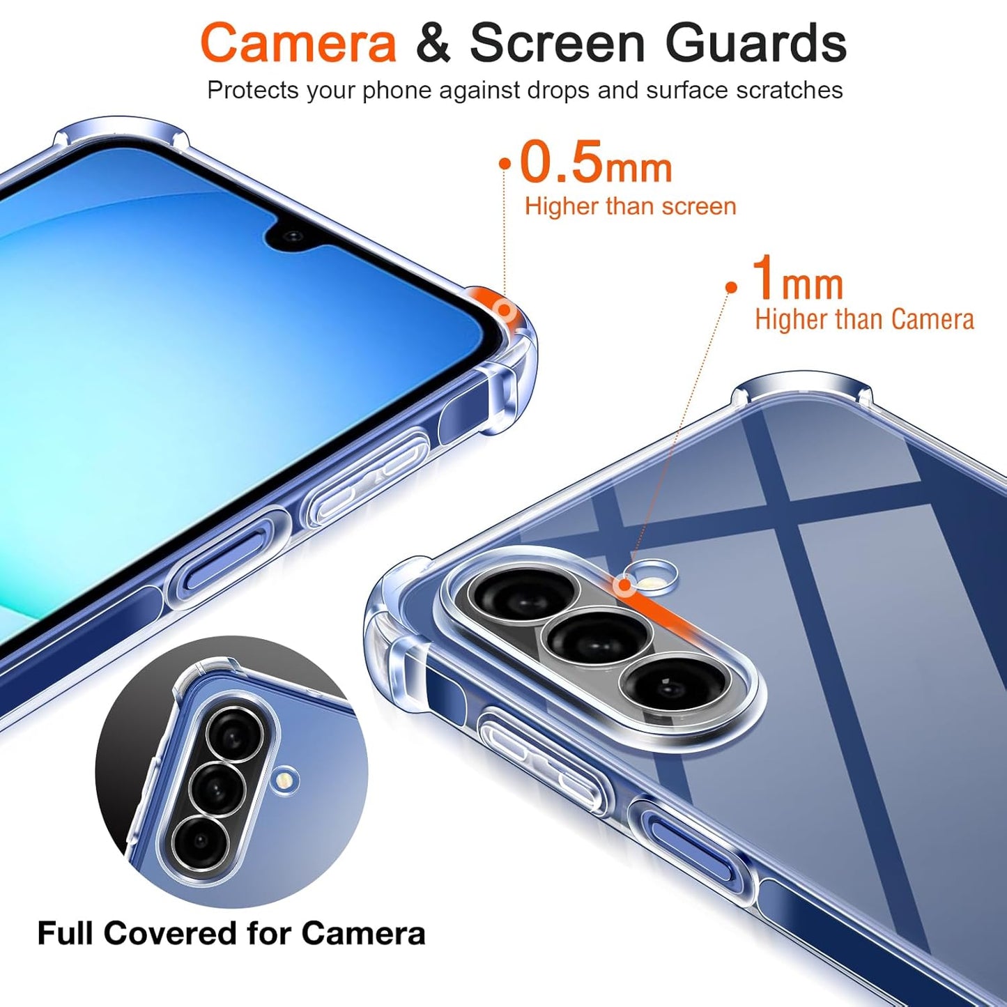 Samsung Galaxy A17 Transparent Soft TPU Silicone Bumper Cover