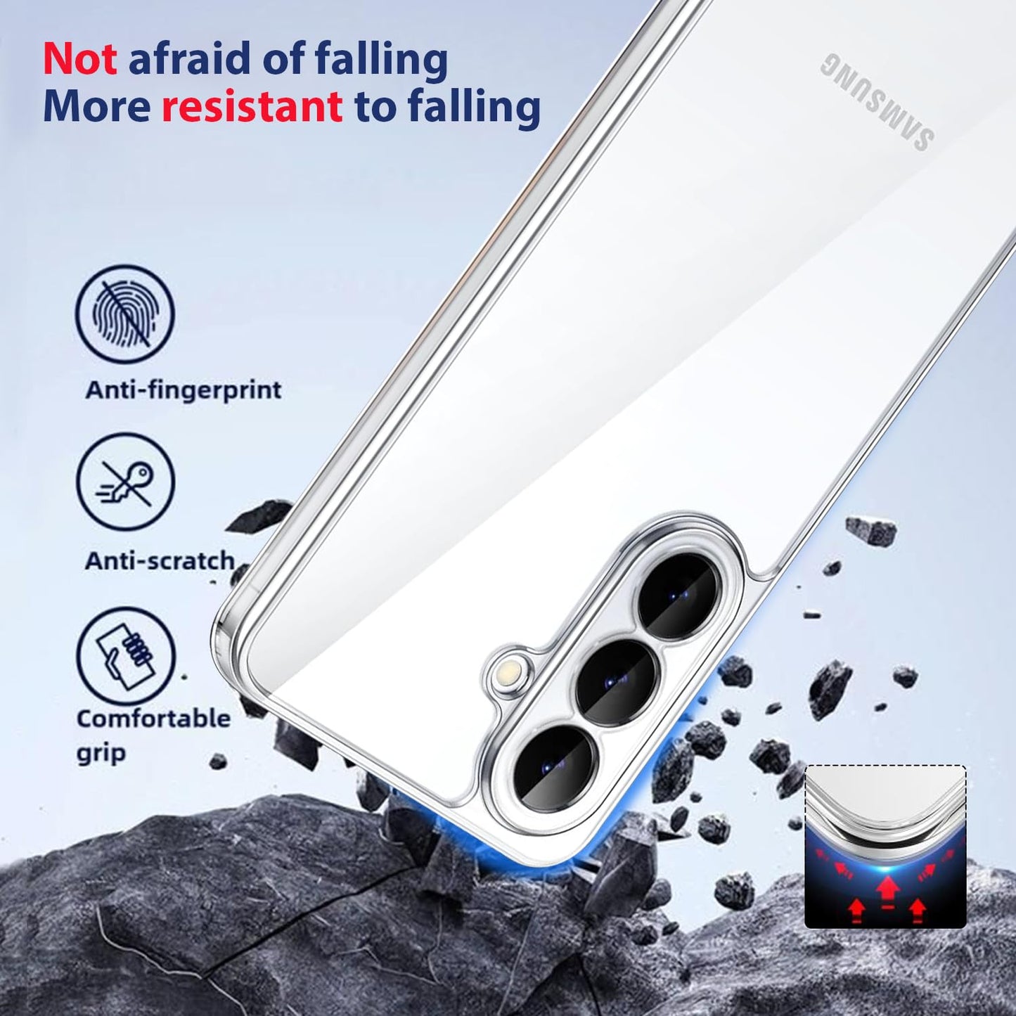 Samsung Galaxy A26 Transparent Soft TPU Silicone Bumper Cover