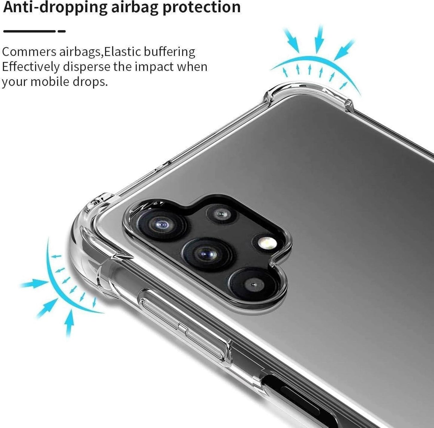 Samsung Galaxy A32 Transparent Soft TPU Silicone Bumper Cover
