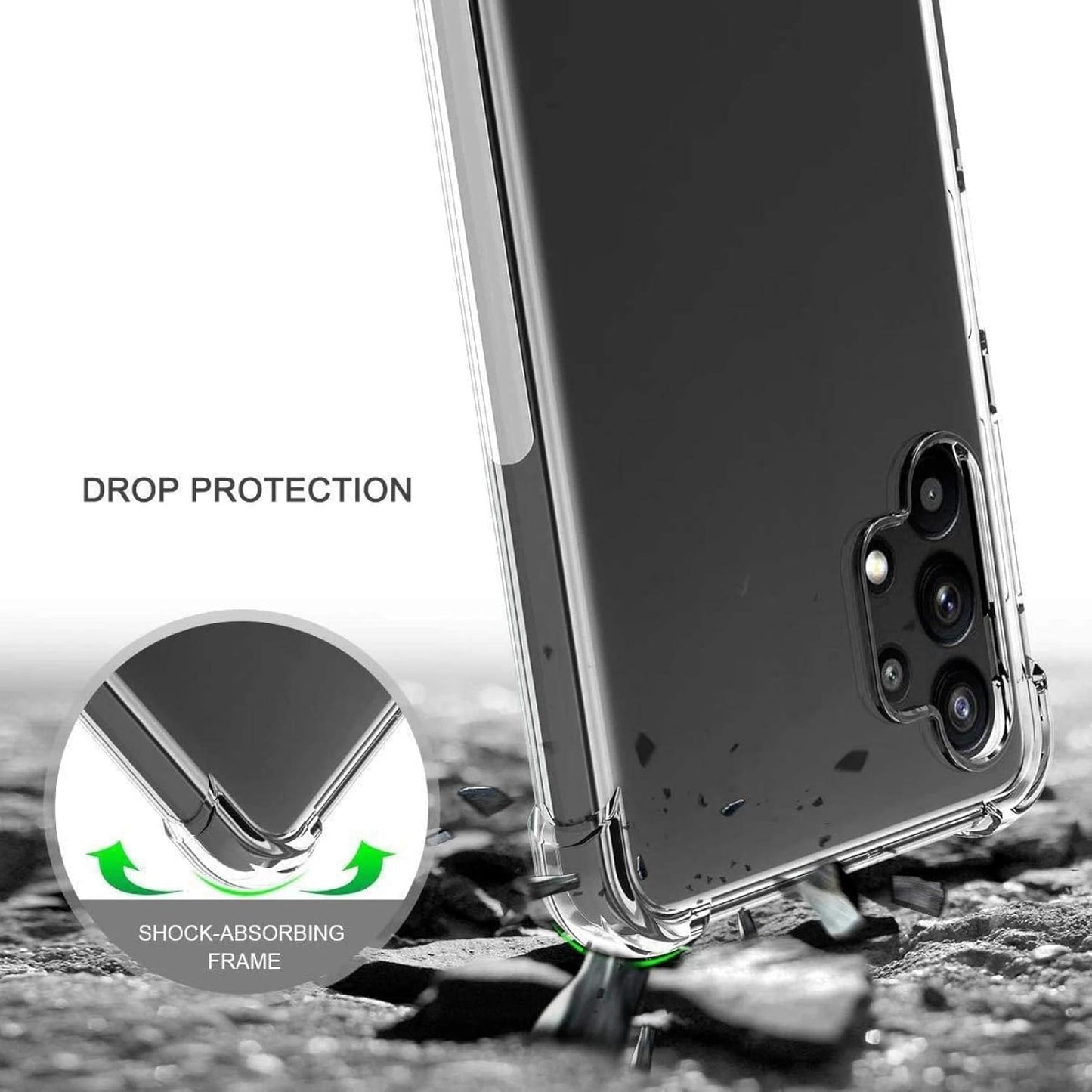 Samsung Galaxy A32 Transparent Soft TPU Silicone Bumper Cover