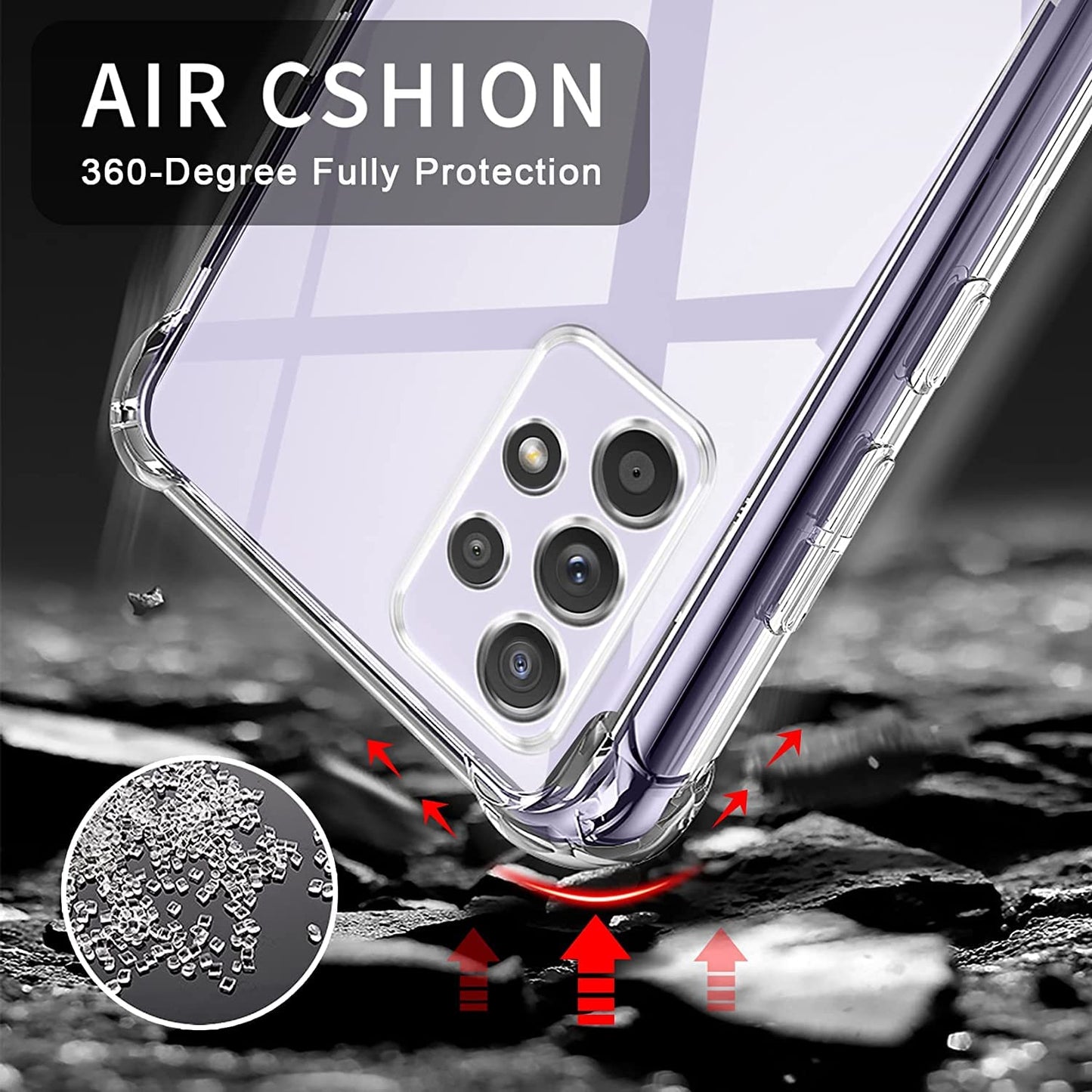 Samsung Galaxy A33 Transparent Soft TPU Silicone Bumper Cover