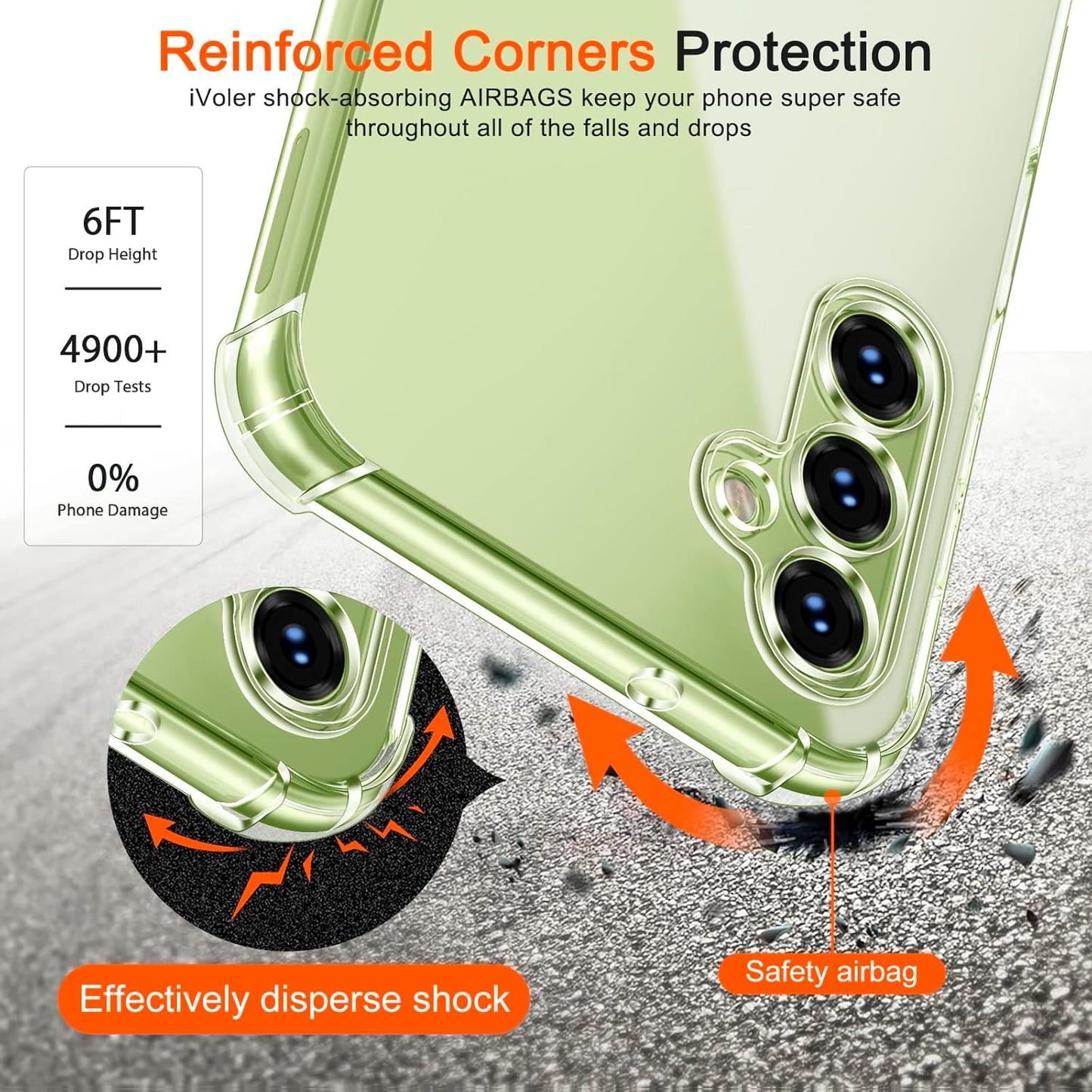 Samsung Galaxy A34 Transparent Soft TPU Silicone Bumper Cover