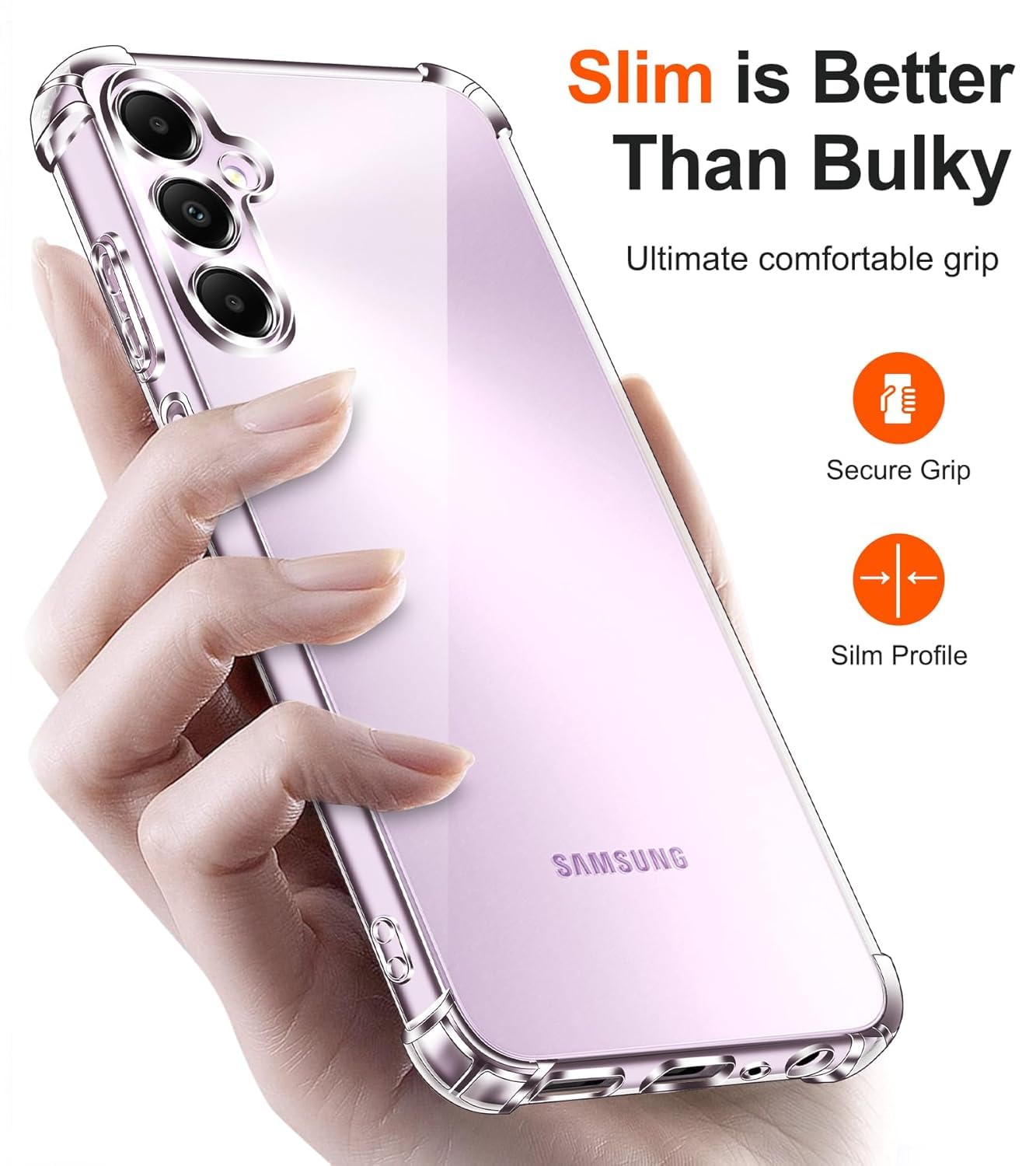 Samsung Galaxy A37 Transparent Soft TPU Silicone Bumper Cover
