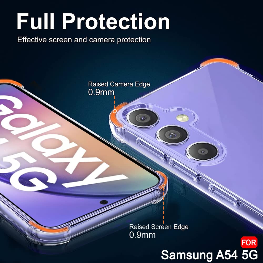 Samsung Galaxy A54 Transparent Soft TPU Silicone Bumper Cover