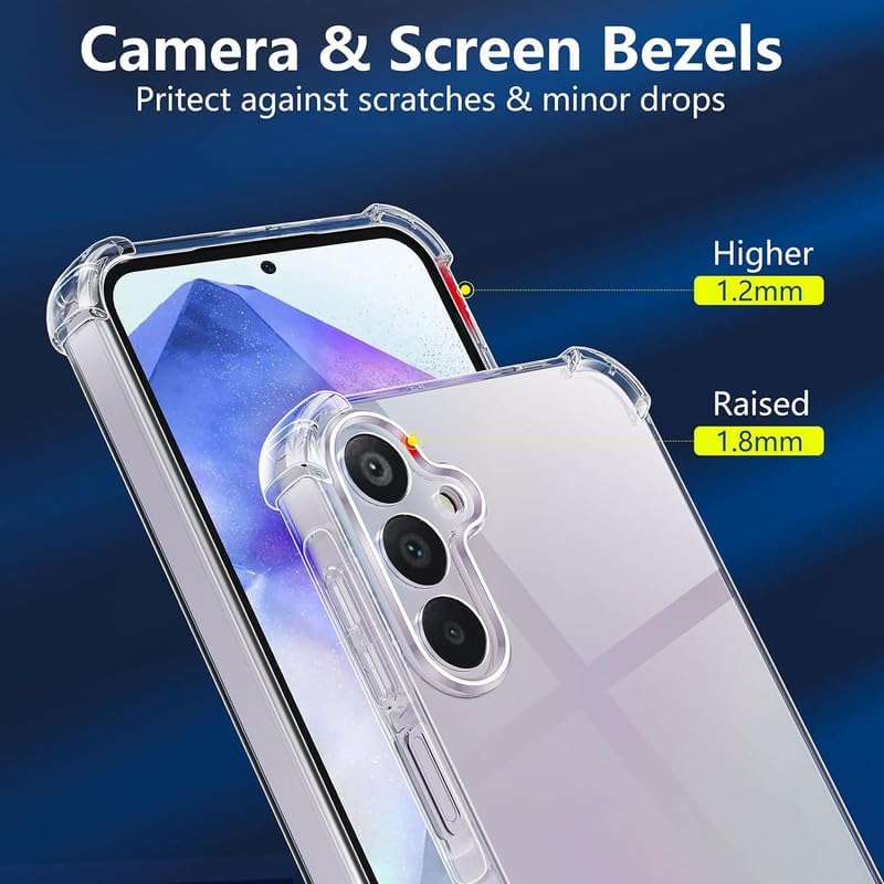 Samsung Galaxy A55 Transparent Soft TPU Silicone Bumper Cover
