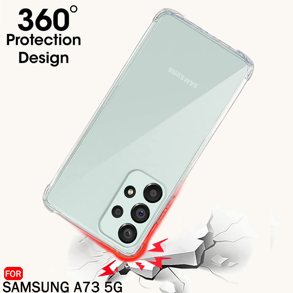 Samsung Galaxy A73 Transparent Soft TPU Silicone Bumper Cover