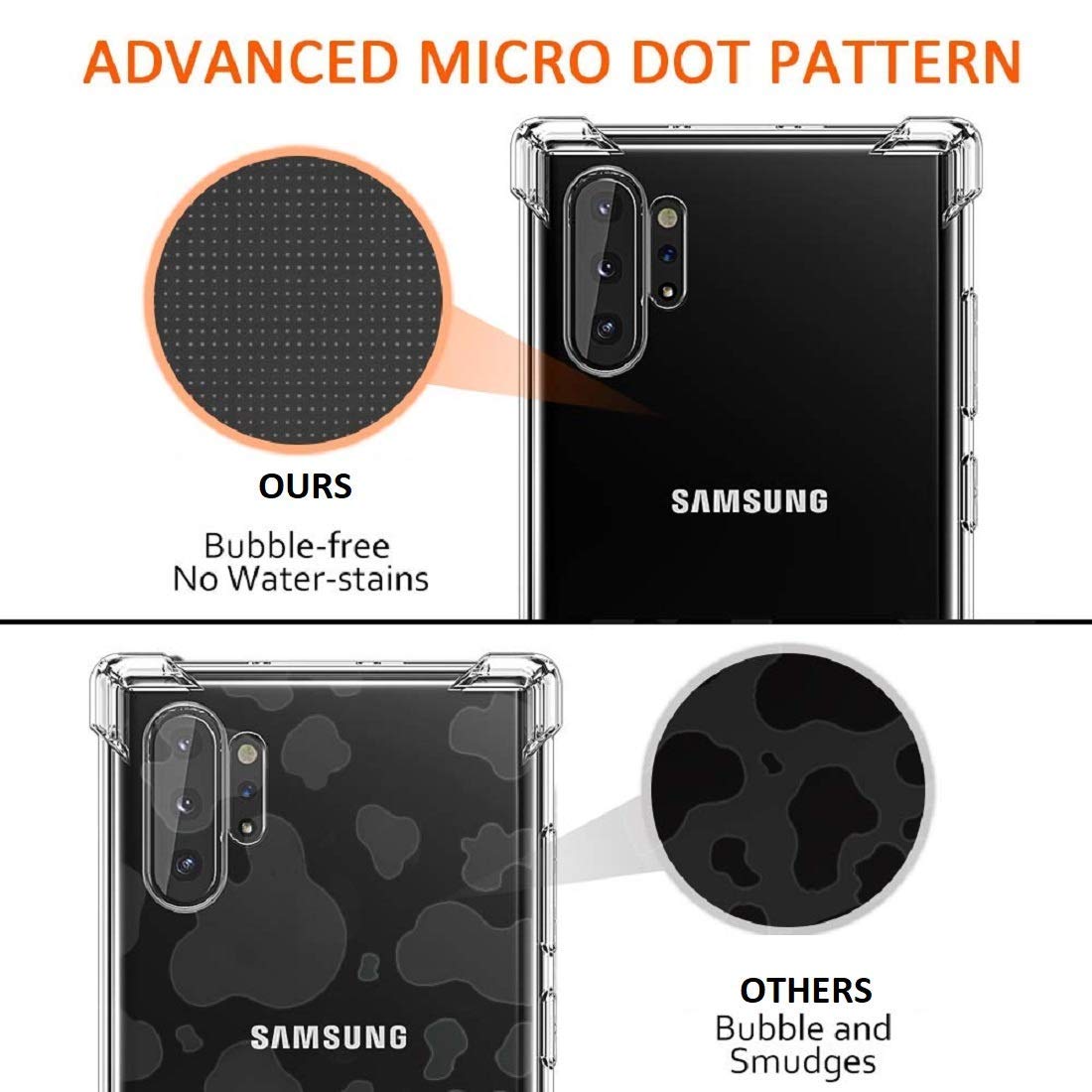 Samsung Galaxy Note 10 Plus Transparent Soft TPU Silicone Bumper Cover