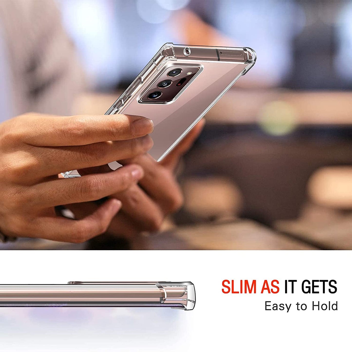 Samsung Galaxy Note 20 Ultra Transparent Soft TPU Silicone Bumper Cover