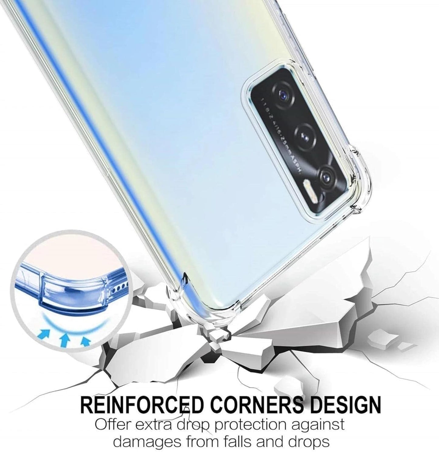 Vivo V20 SE Transparent Soft TPU Silicone Bumper Cover