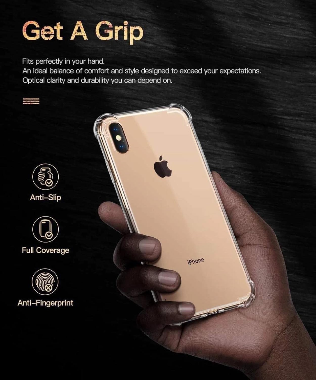 iPhone x Transparent Soft TPU Silicone Bumper Cover