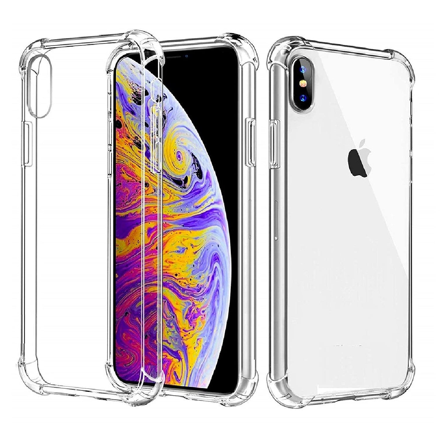 iPhone Xs Max Transparent Soft TPU Silicone Bumper Cover