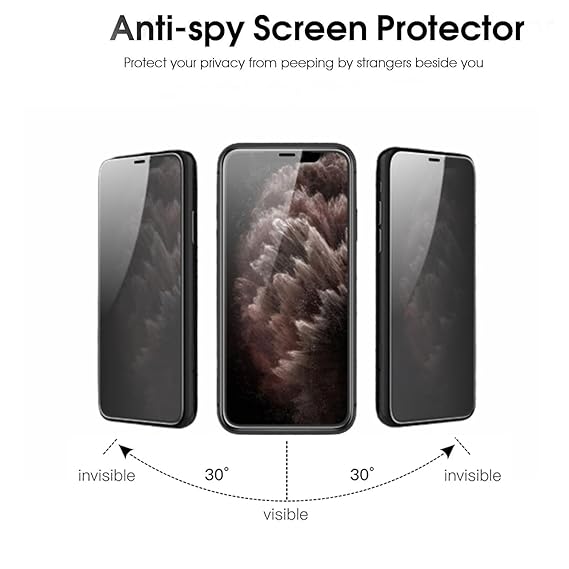 iPhone Xs Privacy Tempered Glass Screen Protector