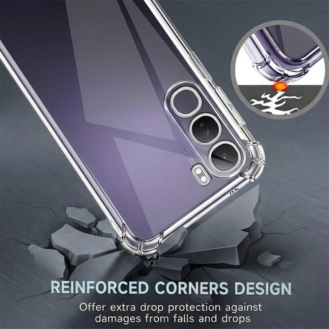 Vivo Y400 Transparent Soft TPU Silicone Bumper Cover