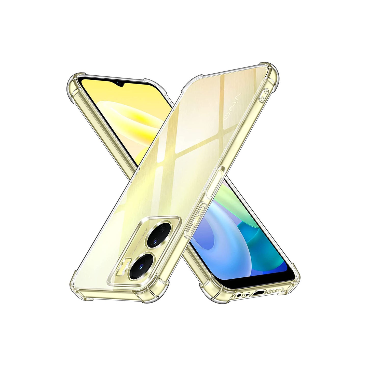 Vivo Y02s Transparent Soft TPU Silicone Bumper Cover